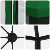 Gazebo avec murs latéraux 6 x 3 m Vert Polyester et Acier 190 640834640834