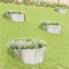 Bordure de Pelouse 4 pcs 100 x 45 cm Acier Argenté 640851640851