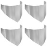 Bordure de Pelouse 4 pcs 100 x 45 cm Acier Argenté 640851640851