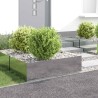 Bordure de Pelouse 4 pcs 100 x 60 x 35 cm Acier Argenté 640852640852
