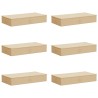 Boîte de rangement 6 pcs Crème 100 x 50 x 18 cm Tissu intissé 640853640853