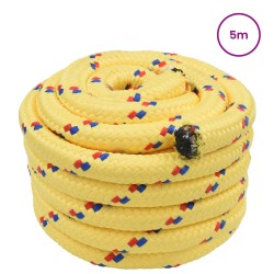 Corde de bateau 5 m 4 Jaune PP 640857640857