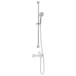 Ensemble de Système de Douche Chrome 100 cm Acier inoxydable 640861640861