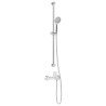 Ensemble de Système de Douche Chrome 100 cm Acier inoxydable 640861640861