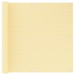 Écran de balcon Beige 90x600 cm PEHD 640863640863