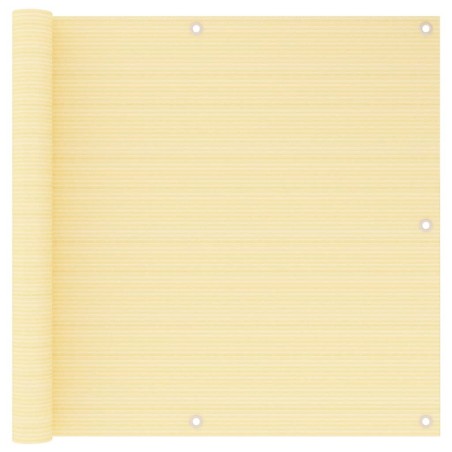 Écran de balcon Beige 90x600 cm PEHD 640863640863