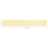 Écran de balcon Beige 90x600 cm PEHD 640863640863