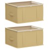 Boîte de rangement avec fenêtre transparente 2 pcs Crème 640864640864