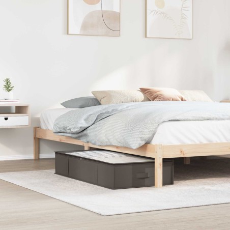 Boîte de rangement avec fenêtre transparente 2 pcs Gris 640865640865