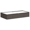 Boîte de rangement avec fenêtre transparente 2 pcs Gris 640865640865