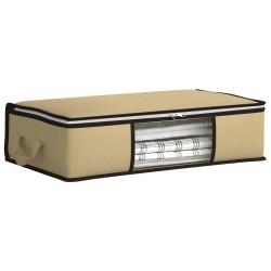 Boîte de rangement avec fenêtre latérale transparente Crème 640867640867