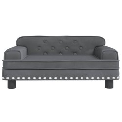 Lit pour chien gris foncé 70x45x30 cm velours 640871640871