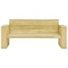 Banc de jardin avec coussins anthracite 179 cm Pin imprégné 640873640873