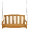 Banc Balançoire 114 x 60 x 60,5 cm Bois de teck massif Naturel 640875640875