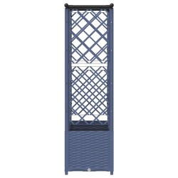 Lit Élevé avec Treillis et Toit Gris 163,5 x 40 x 136 cm PP 640889640889