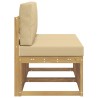 2 Pièce Sofa de milieu extérieur Bois d'Acacia Massif Blanc 640911640911