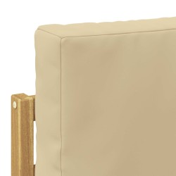2 Pièce Sofa de milieu extérieur Bois d'Acacia Massif Blanc 640911640911