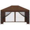 Abri de jardin avec parois 4 × 3 m Marron Polyester et Acier 640918640918