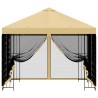 Abri de jardin avec parois 3 x 3 m Crème Polyester et Acier 640919640919