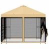 Abri de jardin avec parois 3 x 3 m Crème Polyester et Acier 640919640919