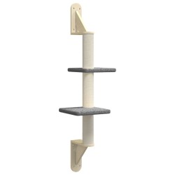 Arbre à chat mural avec griffoir gris foncé 108 cm 640922640922
