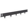 Bordure de Pelouse 50 pcs 100 x 15 cm Acier Noir 640925640925
