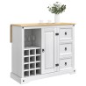 Rangement de cuisine Blanc et Cire de Miel 112 x 70 x 91,5 cm 640927640927