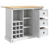 Rangement de cuisine Blanc et Cire de Miel 112 x 70 x 91,5 cm 640927640927