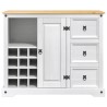 Rangement de cuisine Blanc et Cire de Miel 112 x 70 x 91,5 cm 640927640927