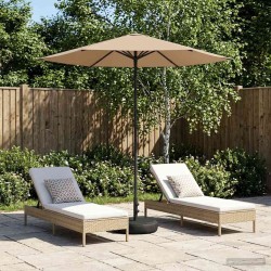 Parasol de jardin avec base 230 x 230 cm Polyester 640933640933