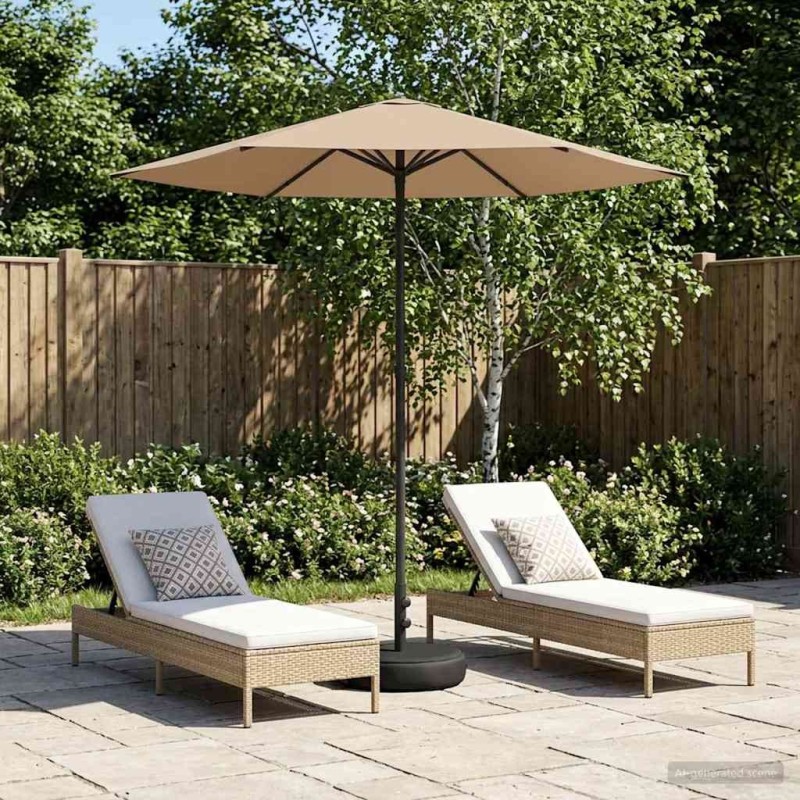 Parasol de jardin avec base 230 x 230 cm Polyester 640933640933