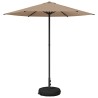Parasol de jardin avec base 230 x 230 cm Polyester 640933640933