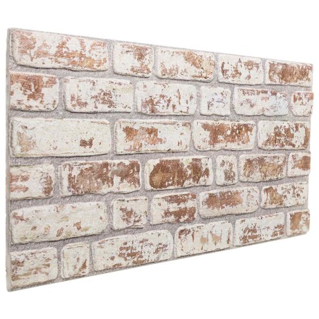 Panneaux muraux 10 pcs Rouge et Blanc 100 x 50 cm Mousse EPS 640934640934