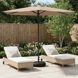 Parasol de jardin avec base 270 x 270 cm Polyester 640937640937