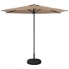 Parasol de jardin avec base 270 x 270 cm Polyester 640937640937