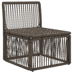 Unité Canapé sans accoudoir Gris polyrotin 640948640948