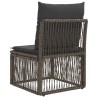Unité Canapé sans accoudoir Gris polyrotin 640948640948