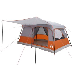 Tente familiale avec toit Gris et orange 420 x 305 x 200 cm 640949640949