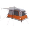 Tente familiale avec toit Gris et orange 420 x 305 x 200 cm 640949640949