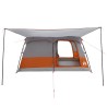 Tente familiale avec toit Gris et orange 420 x 305 x 200 cm 640949640949