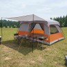 Tente familiale avec toit Gris et orange 500 x 400 x 230 cm 640951640951
