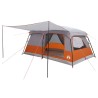 Tente familiale avec toit Gris et orange 500 x 400 x 230 cm 640951640951