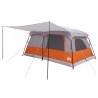 Tente familiale avec toit Gris et orange 500 x 400 x 230 cm 640951640951