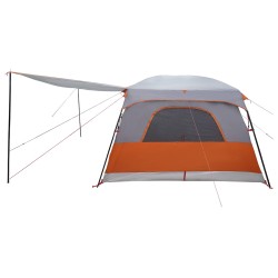Tente familiale avec toit Gris et orange 500 x 400 x 230 cm 640951640951