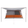 Tente familiale Gris et orange 320 x 210 x 180 cm Polyester 640952640952