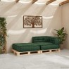 Canapé modulaire vert 70x70x54 tissu 640958640958