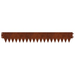 Bordure de Pelouse 50 pcs 103 x 15 cm métal Rouillé 640964640964