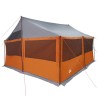 Tente familiale avec toit Gris et orange 450 x 400 x 265 cm 640977640977