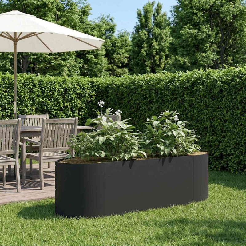 Jardin surélevé Noir 140 x 40 x 40 cm Acier 640994640994