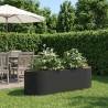 Jardin surélevé Noir 140 x 40 x 40 cm Acier 640994640994